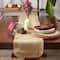 DII® Natural Ruffle Trim Jute Table Runner, 14x108 inch